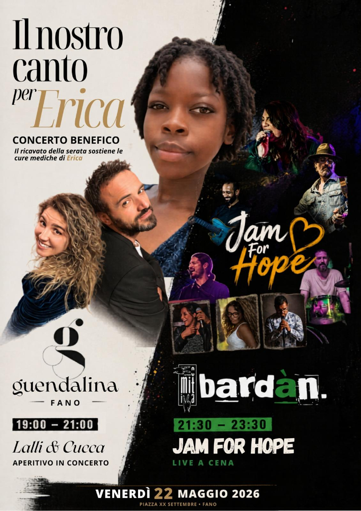 A Fano una serata benefica per aiutare Erica