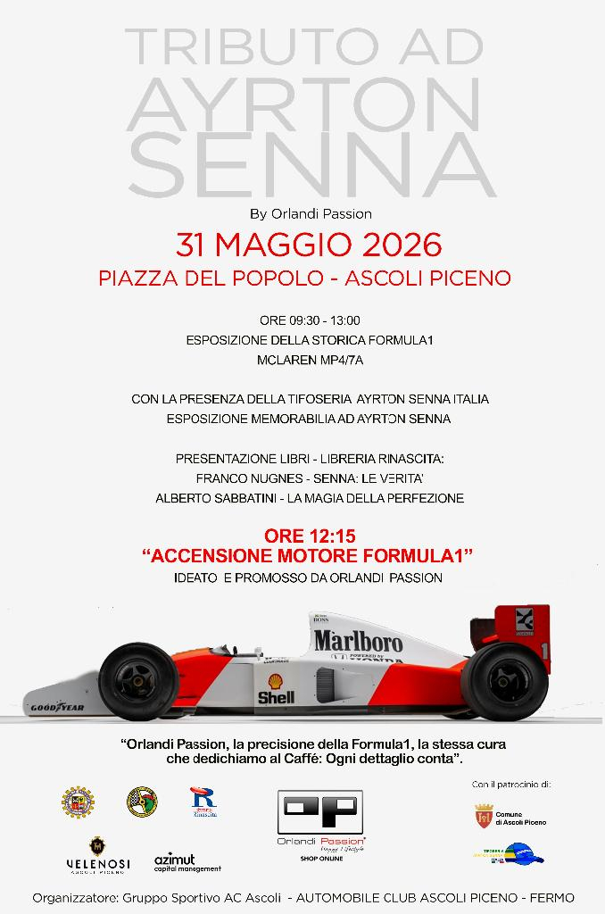 Ad Ascoli il tributo ad Ayrton Senna