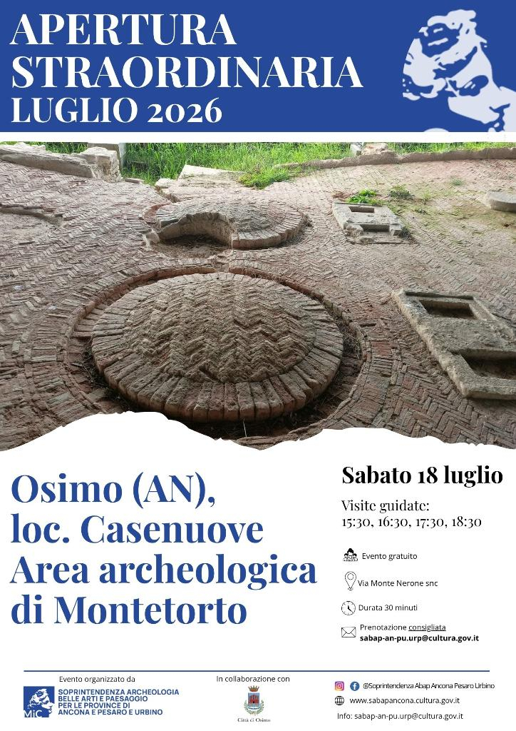 Apertura straordinaria area archeologica di Montetorto