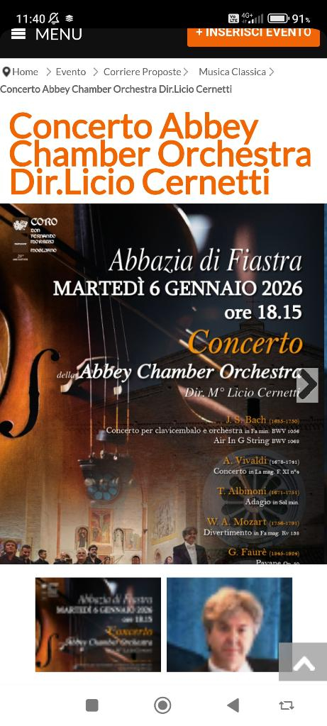 Concerto Abbey Chamber Orchestra