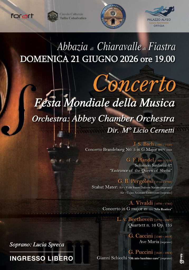 Concerto Abbey Chamber Orchestra  Dir.Licio Cernetti