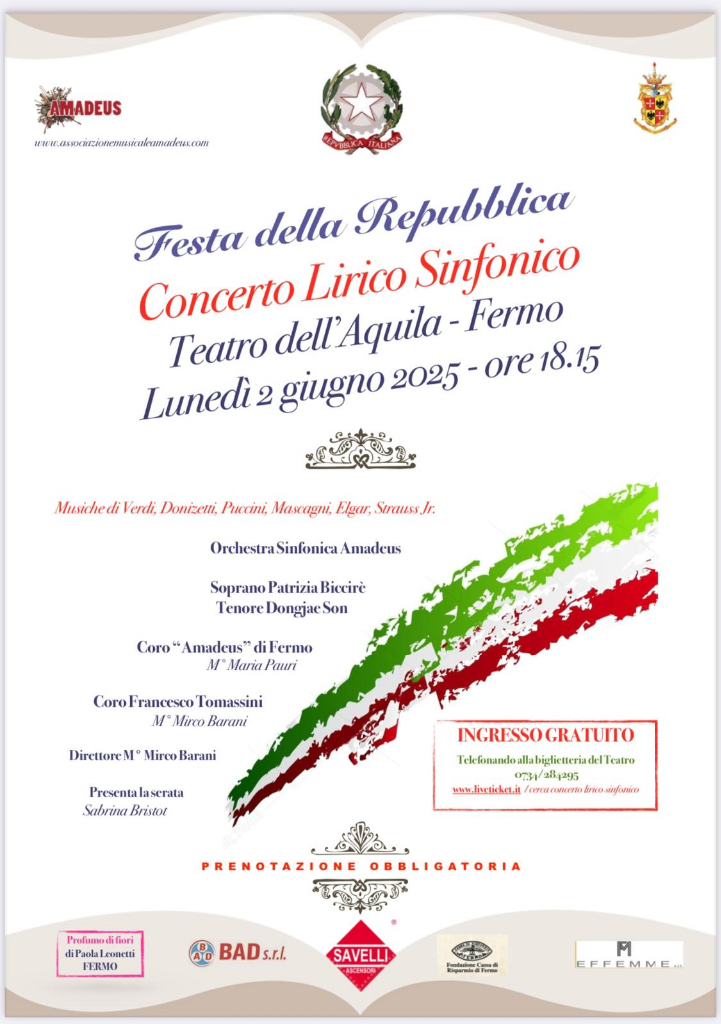 Concerto lirico sinfonico per la Festa della Repubblica