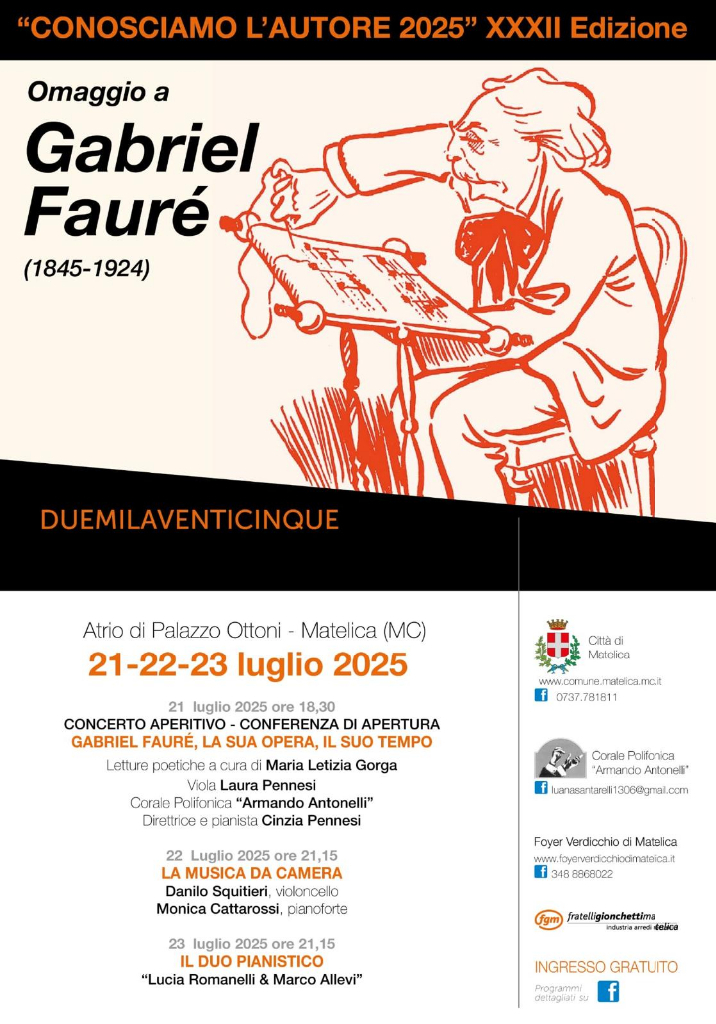 "Conosciamo l'autore", omaggio a Fauré