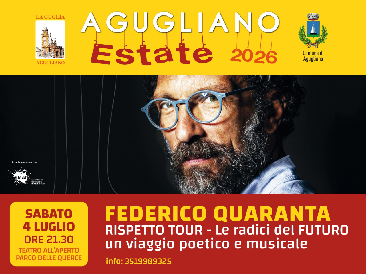 Federico Quaranta “Rispetto Tour – Le radici del futuro”