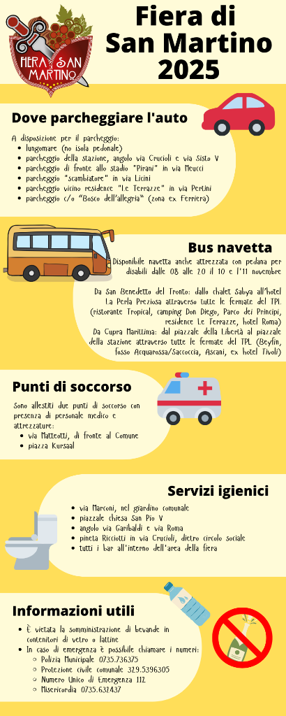 Fiera di San Martino, viabilità e servizi