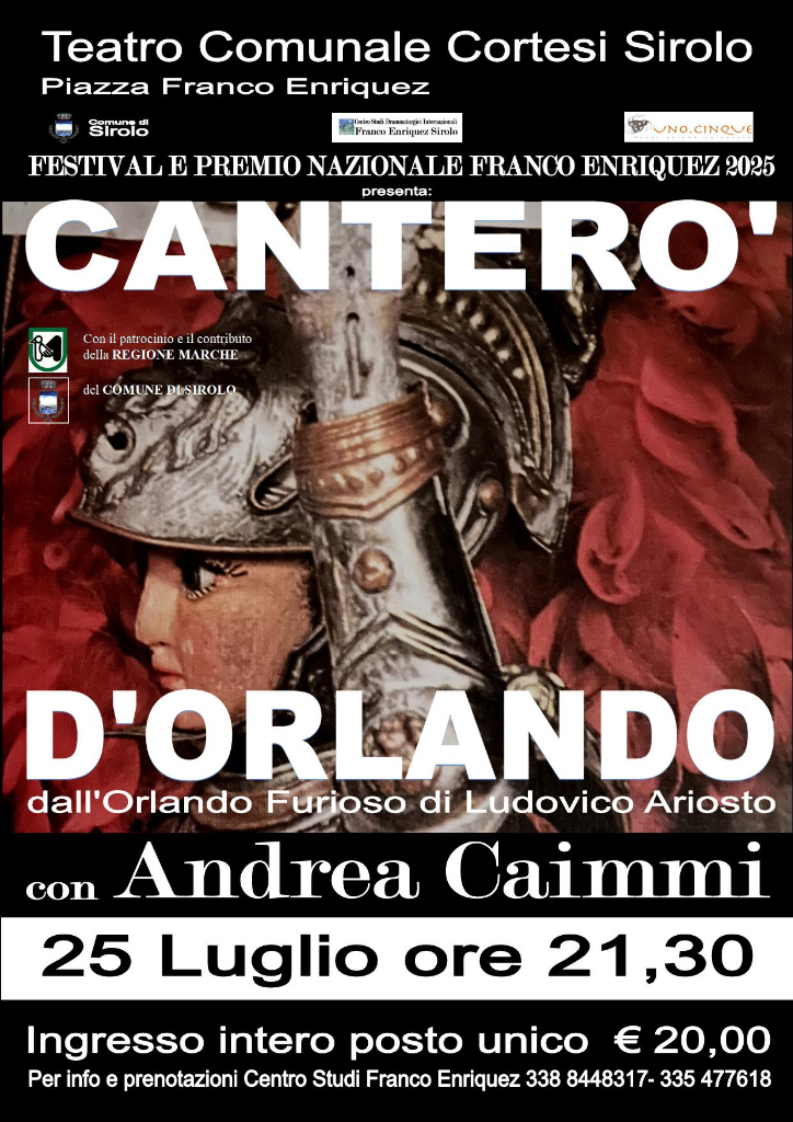 Folli d’Arte e d’Amore, "Canterò d’Orlando"