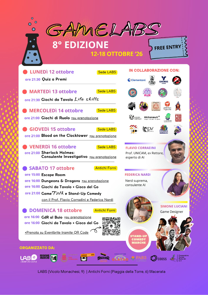 GameLABS torna a Macerata