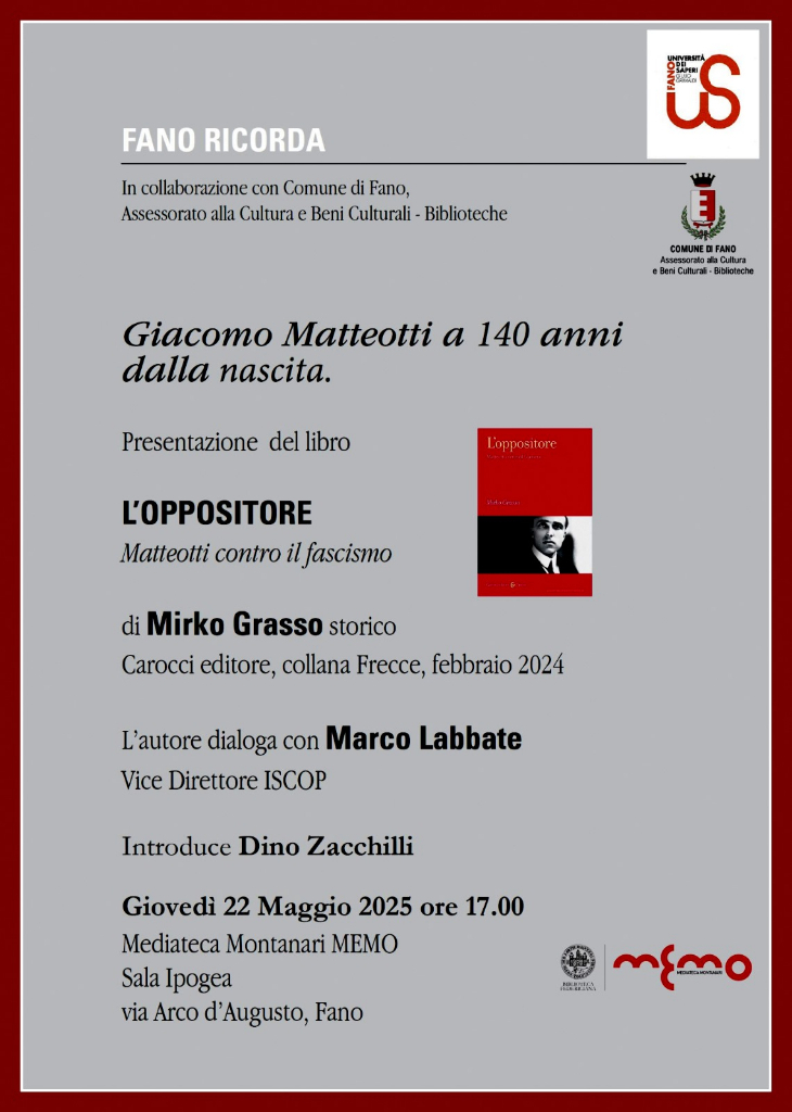 Giacomo Matteotti a 140 anni dalla nascita