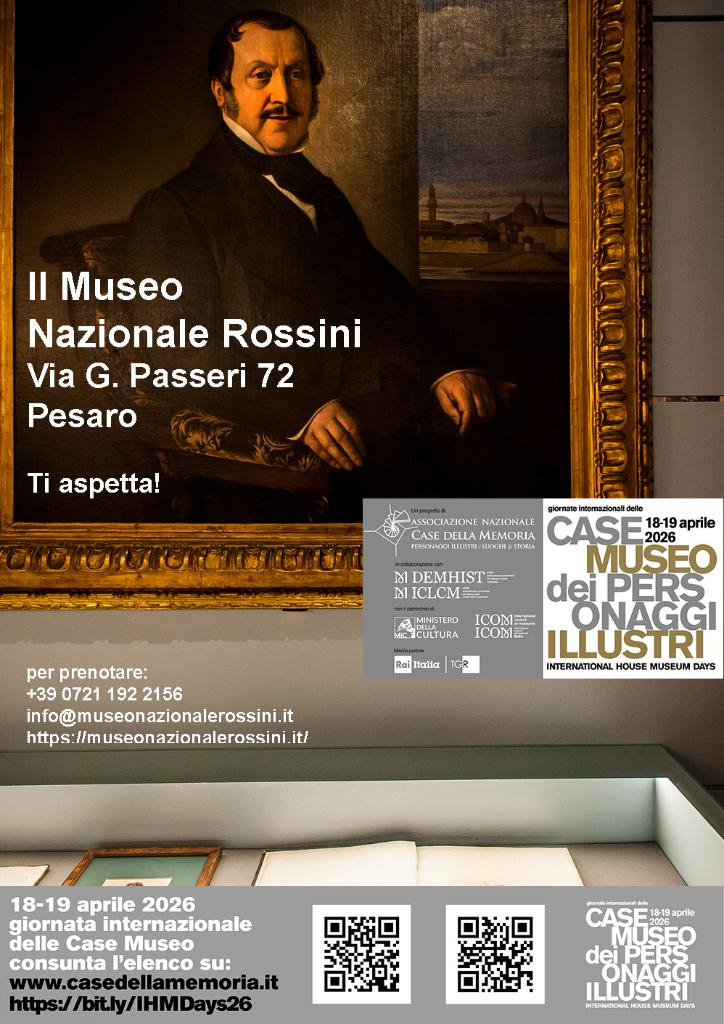 Giornate internazionali Case Personaggi al Museo Rossini