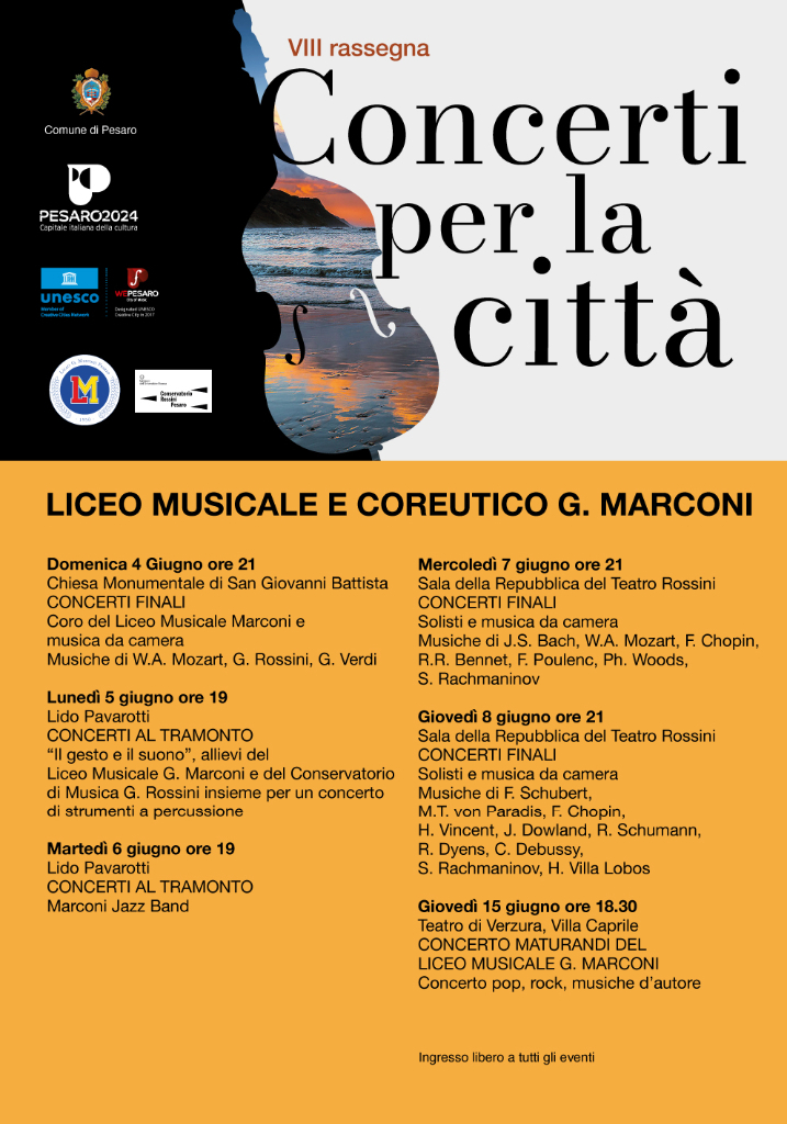 I concerti per la città del Marconi