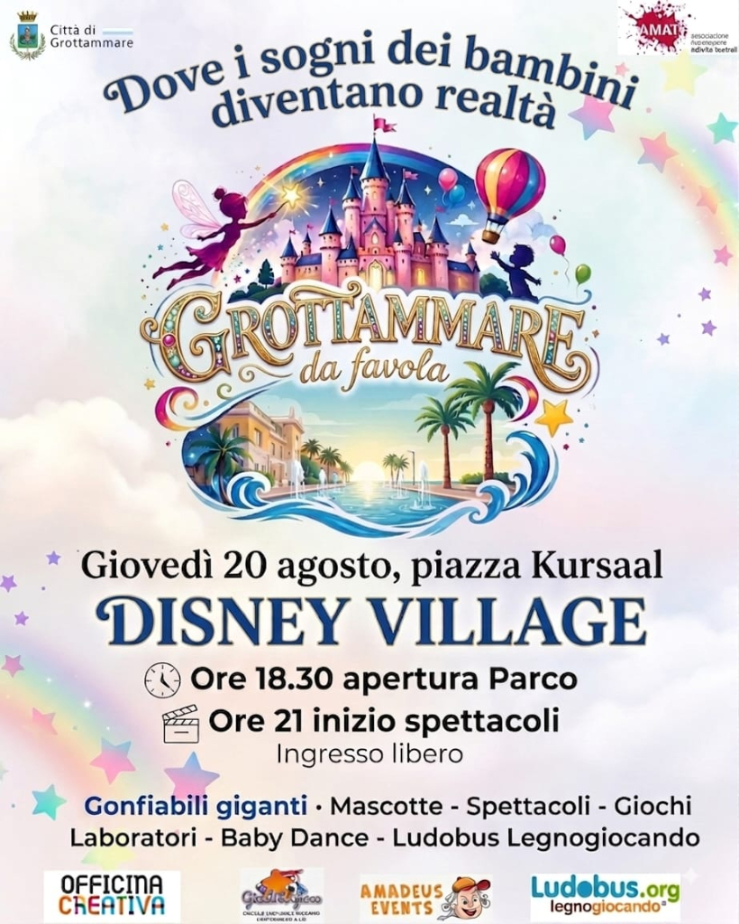 In piazza Kursaal arriva il Disney Village