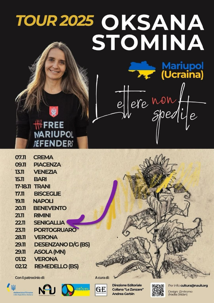 "Lettere non spedite", incontro con Oksana Stomina