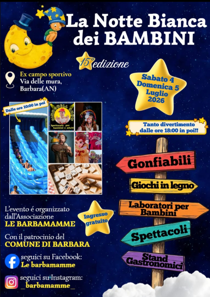 Notte bianca dei bambini