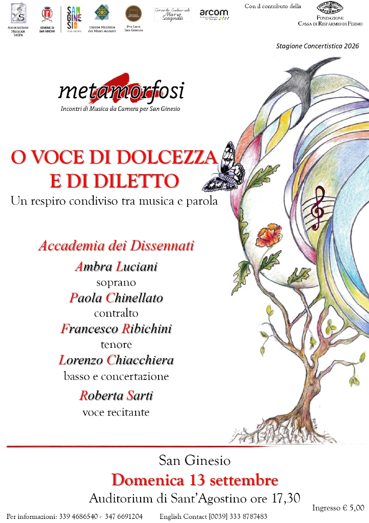 O voce di dolcezza e di diletto