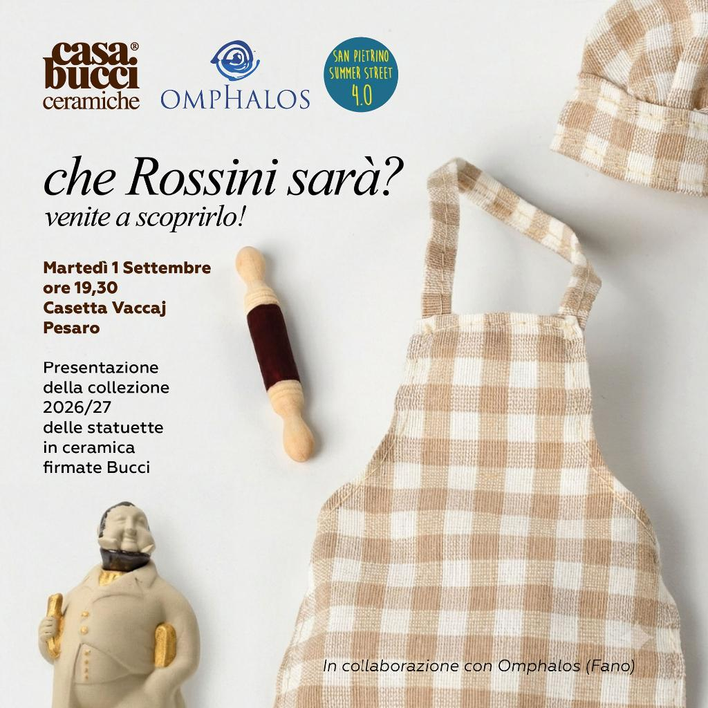 Presentazione dei nuovi “Rossini" di Casa Bucci Ceramiche