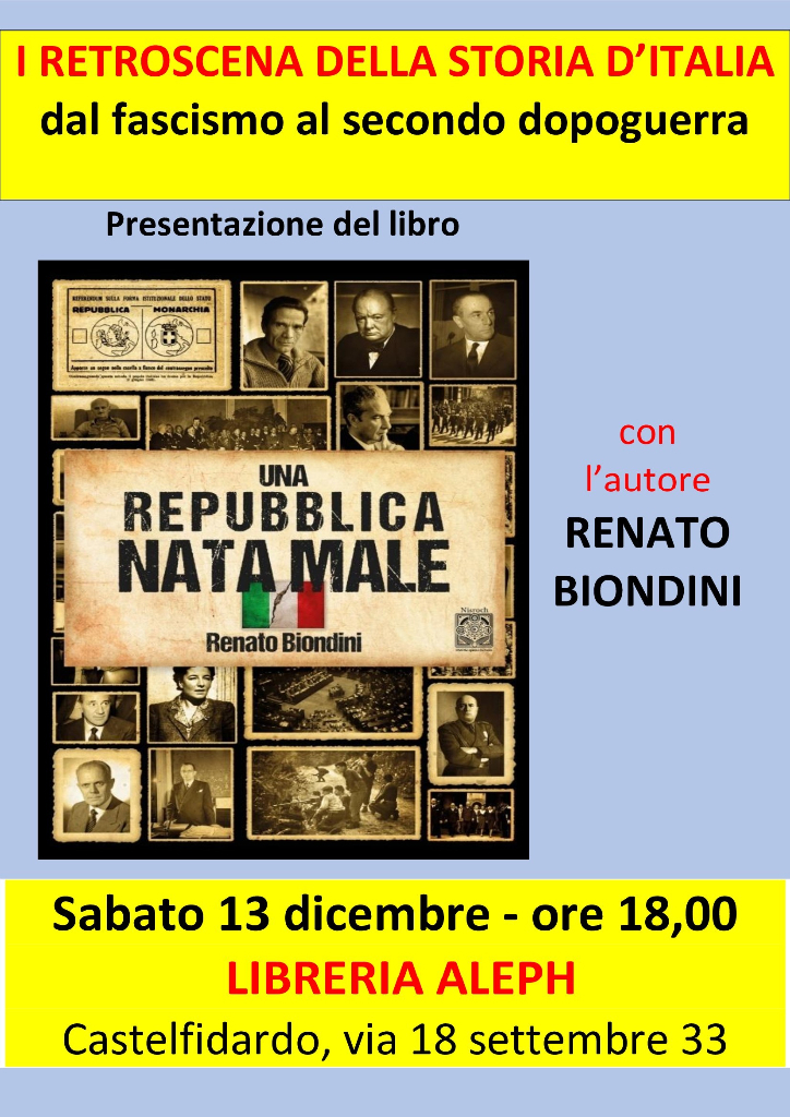 Presentazione libro  "Una repubblica nata male"