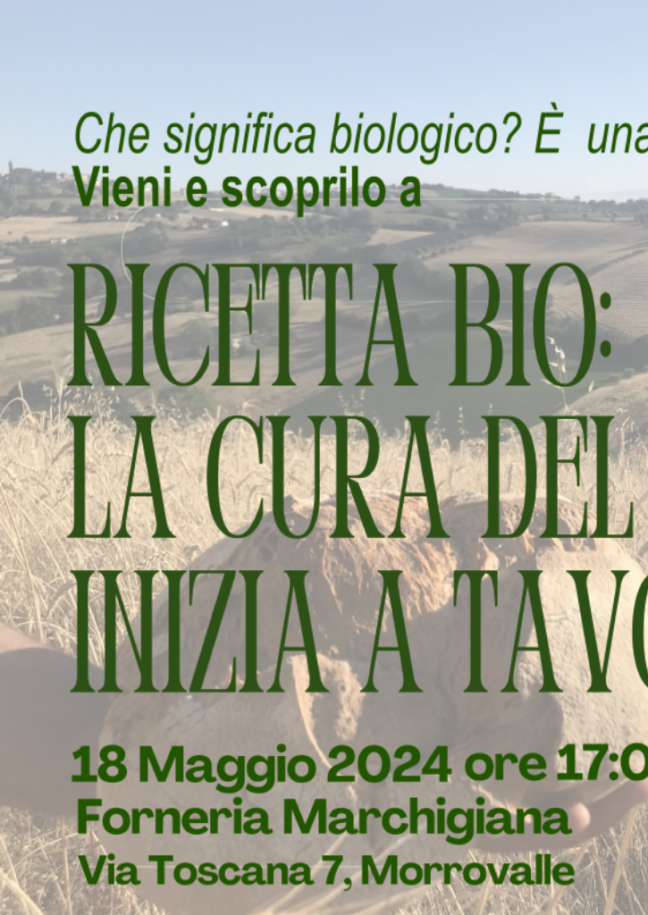 "Ricetta bio": la cura del benessere inizia a tavola