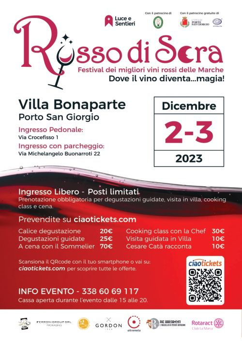 ROSSO DI SERA Festival dei migliori vini rossi delle Marche