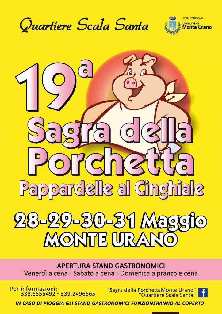 19^ Sagra della Porchetta e delle Pappardelle al Cinghiale