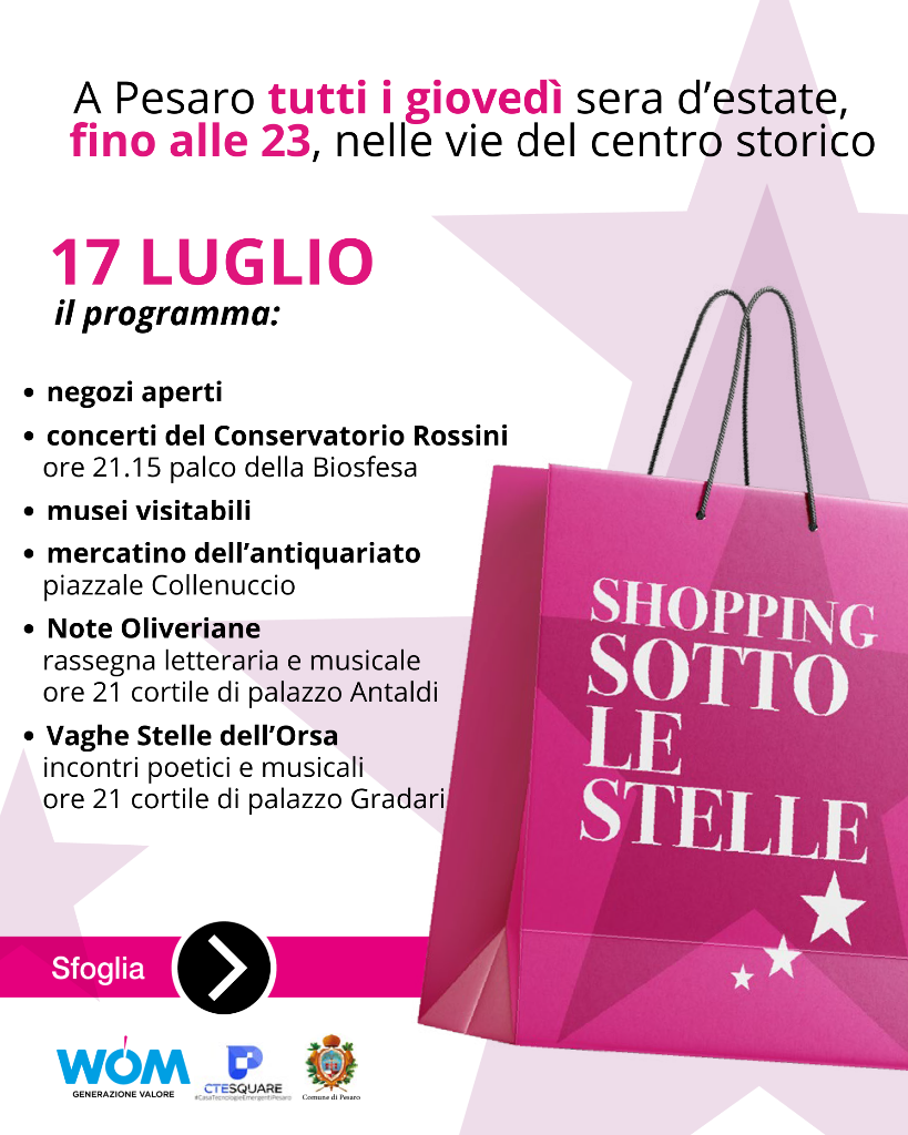 Shopping sotto le Stelle