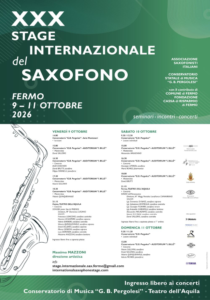 Stage Internazionale del Saxofono