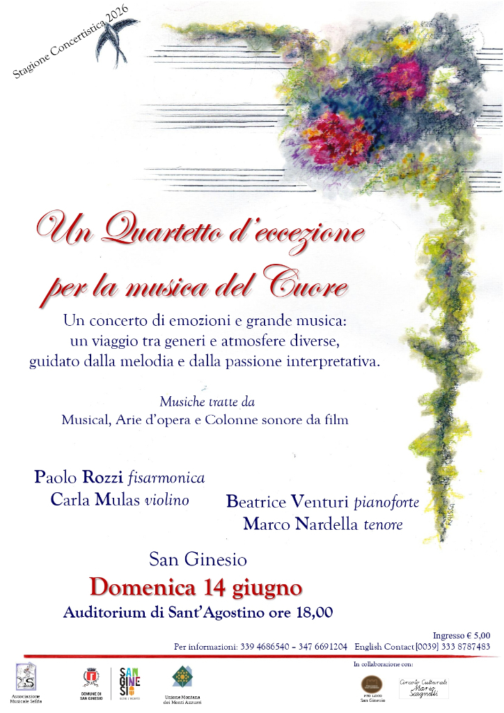 Un quartetto d’eccezione per la musica del Cuore