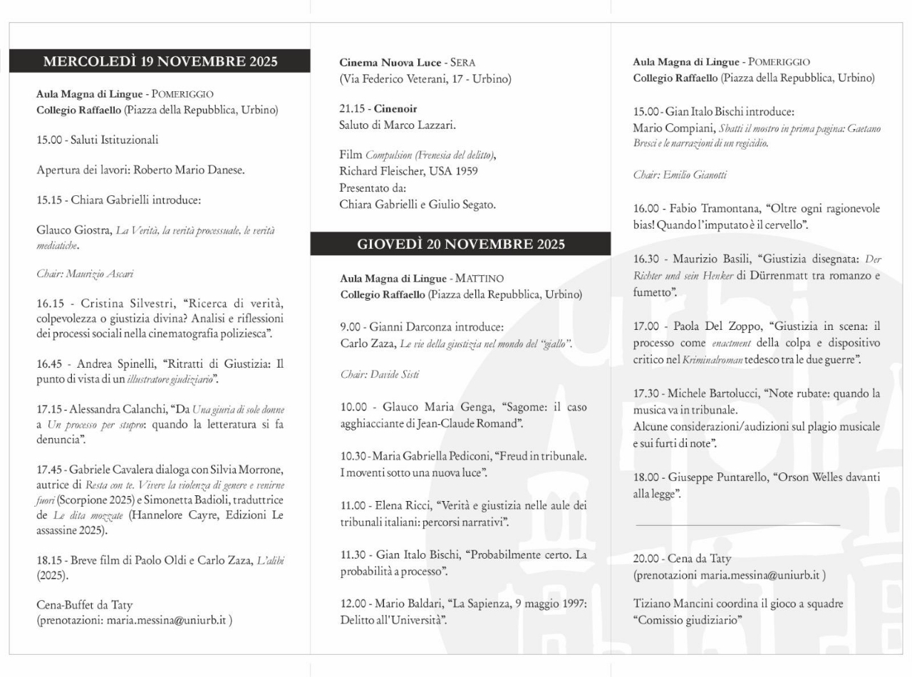 Urbinoir, il Festival del Noir