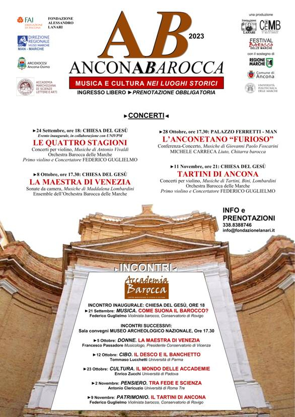Vivaldi inaugura “Ancona Barocca”