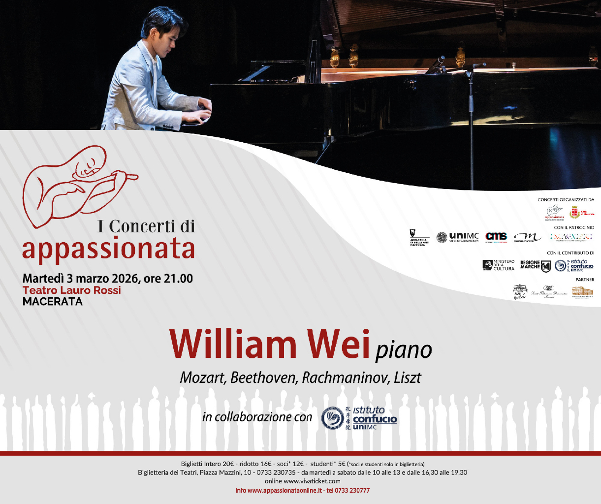 William Wei, pianoforte